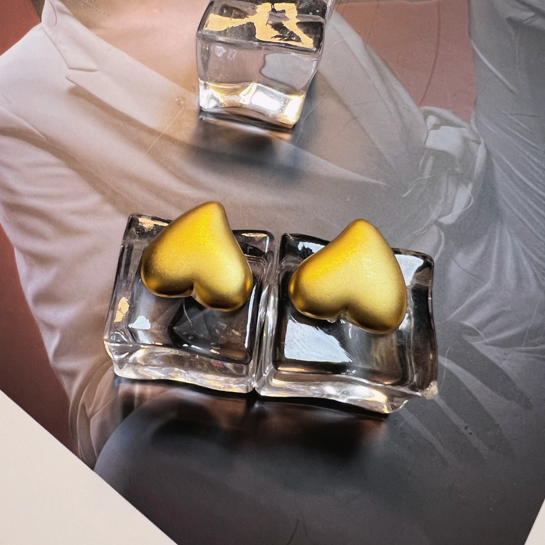 铜合金耳饰 SISI欧美通勤小爱心耳饰