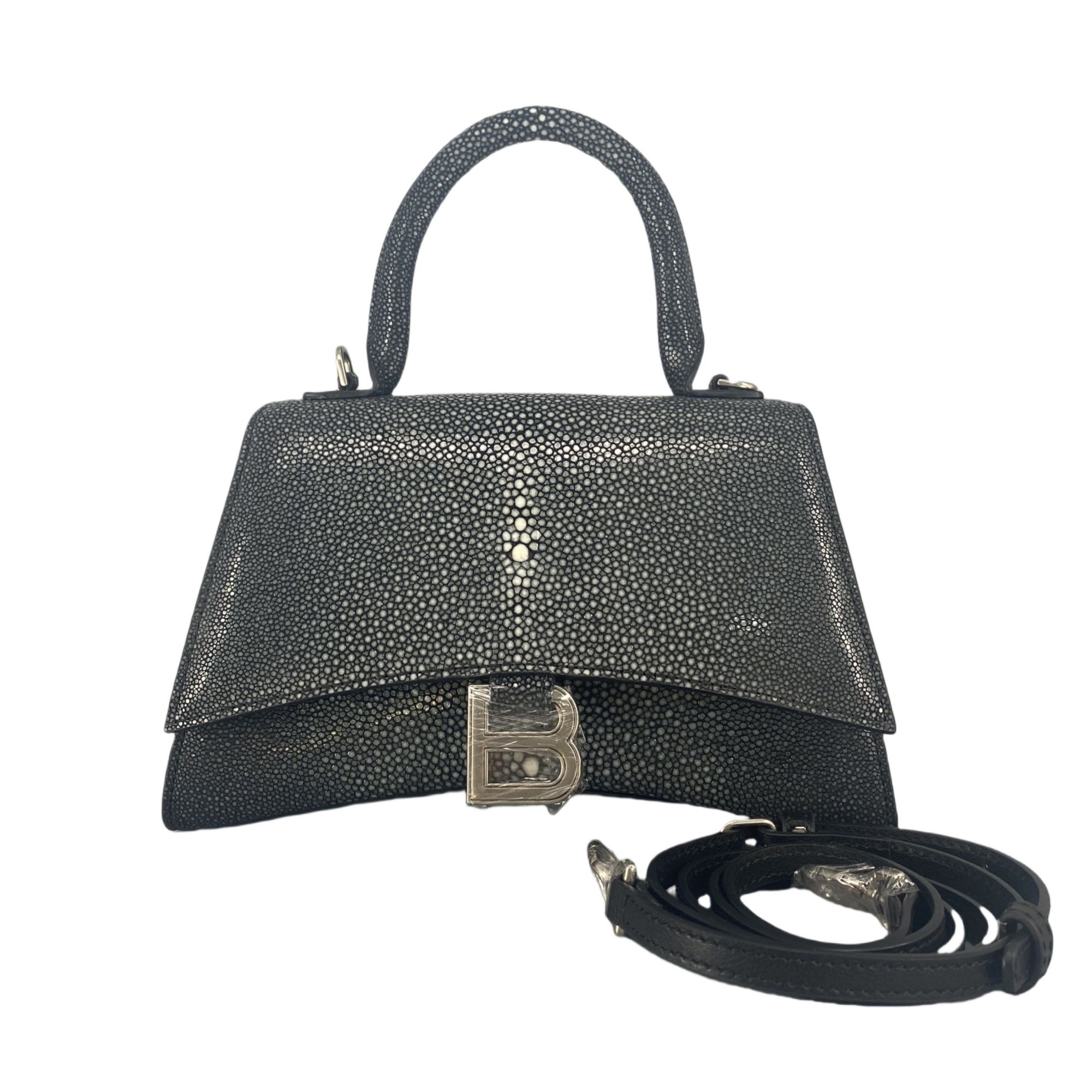 【兵哥甄选】沙漏珍珠鱼女士时尚百搭轻奢女包