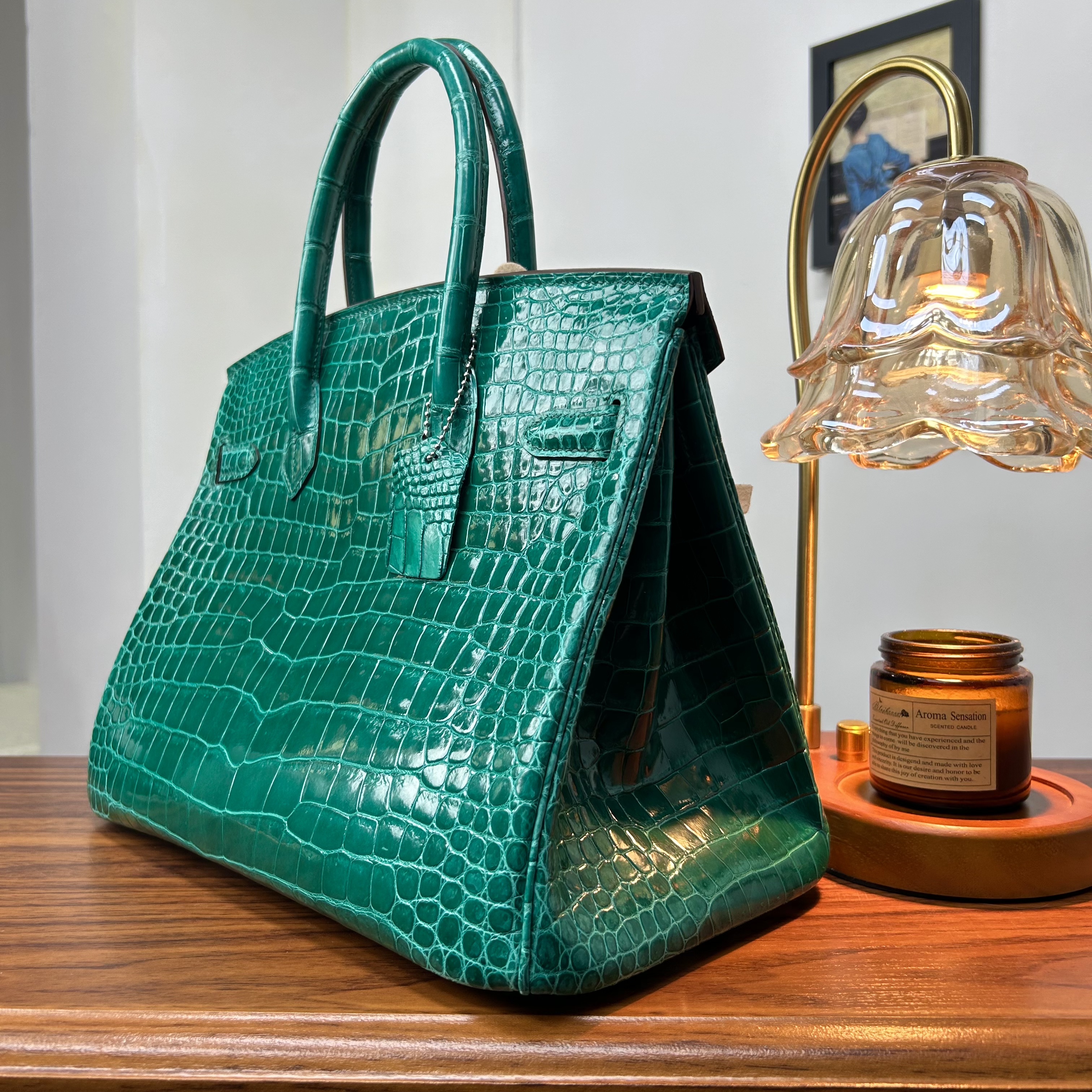 【老谭严选】高光鳄鱼皮BK35时尚百搭女包-稀有皮系列