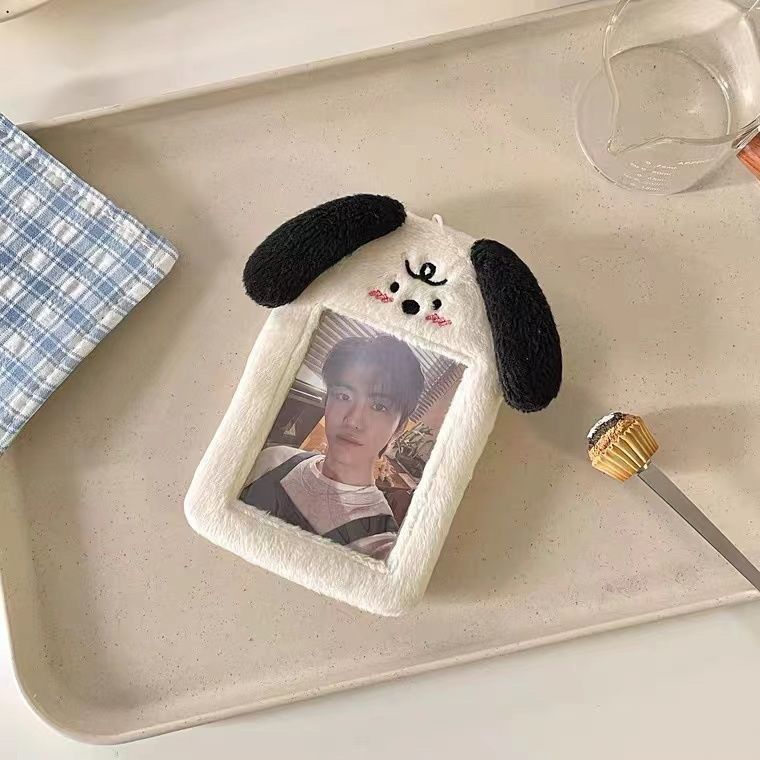 超萌BTS韩国卡套饭卡挂件学生咕卡小卡展示奶狗耳朵卡套公交卡