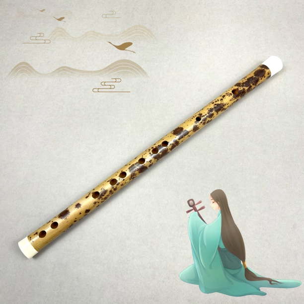 【文玩红湘妃】可盘玩包浆湘妃竹笛专业演奏初学入门成人古风音准好