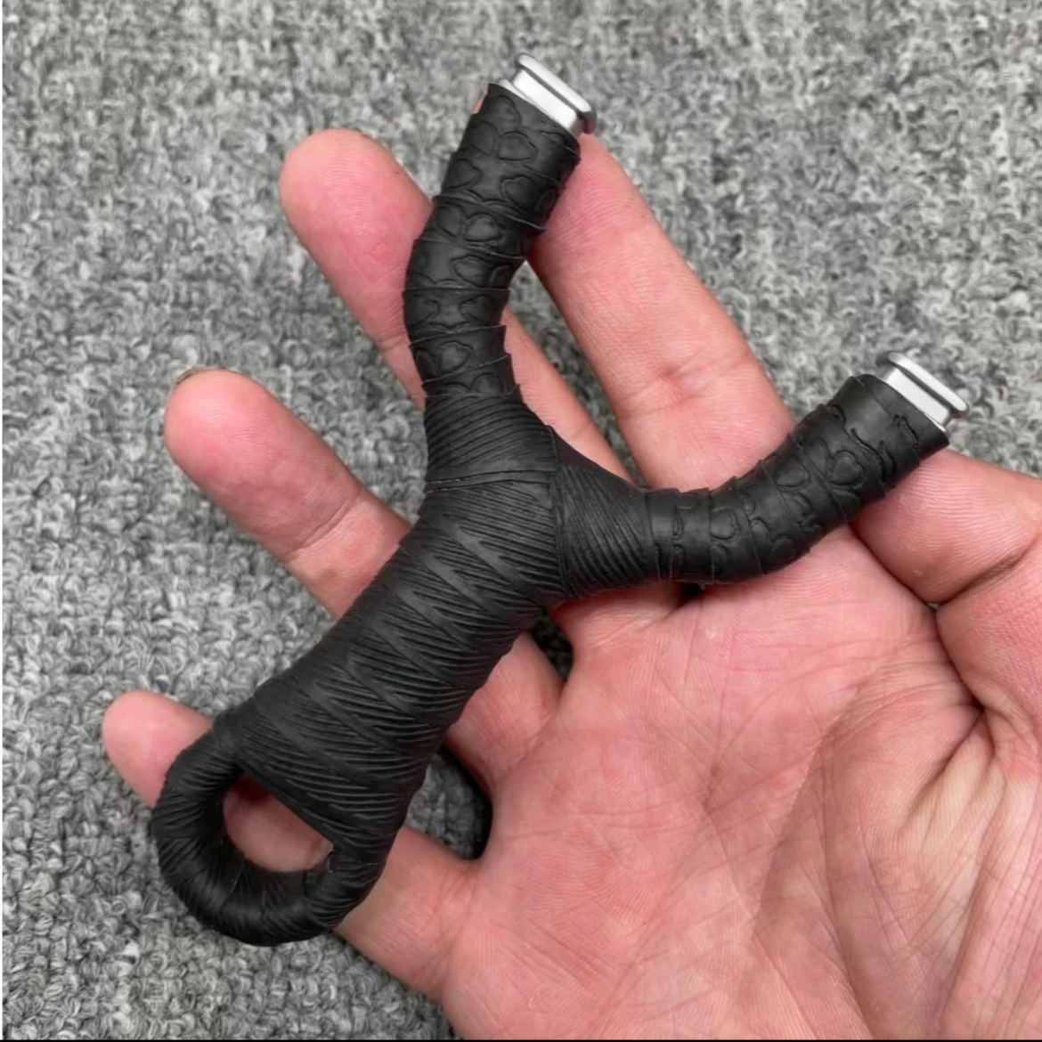 水虎直柄弹弓经典掌中宝方头飞虎弹弓户外竞技高精度玩具把手