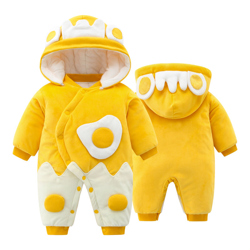 新生儿衣服冬装宝宝连体男女刚出生外穿棉衣加厚保暖可爱