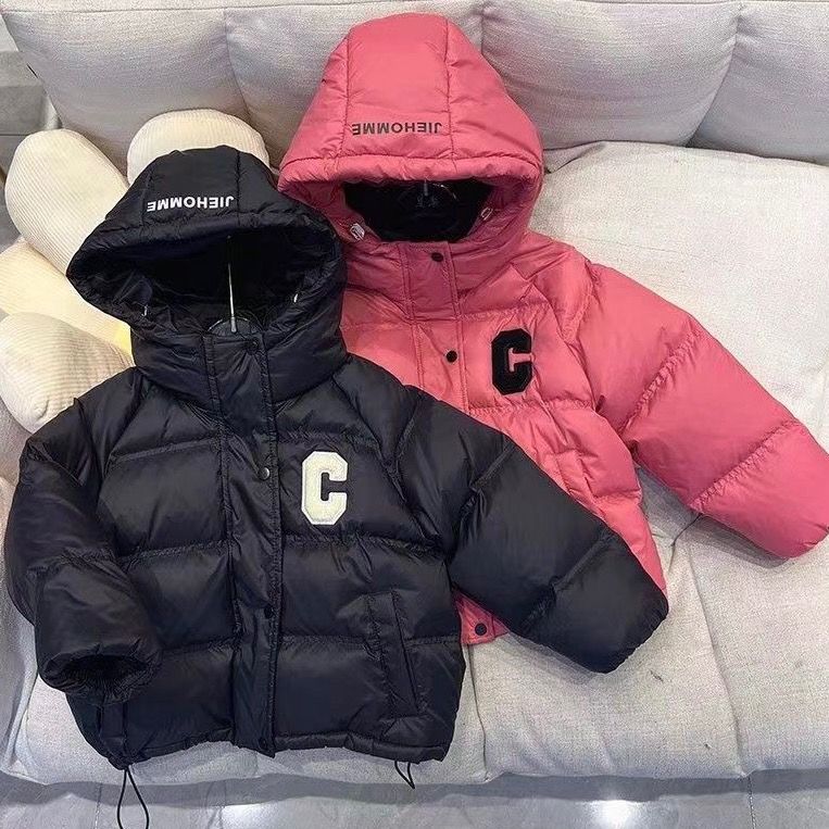 新款童装女童男童短款羽绒服儿童白鸭绒宝宝洋气冬季装加