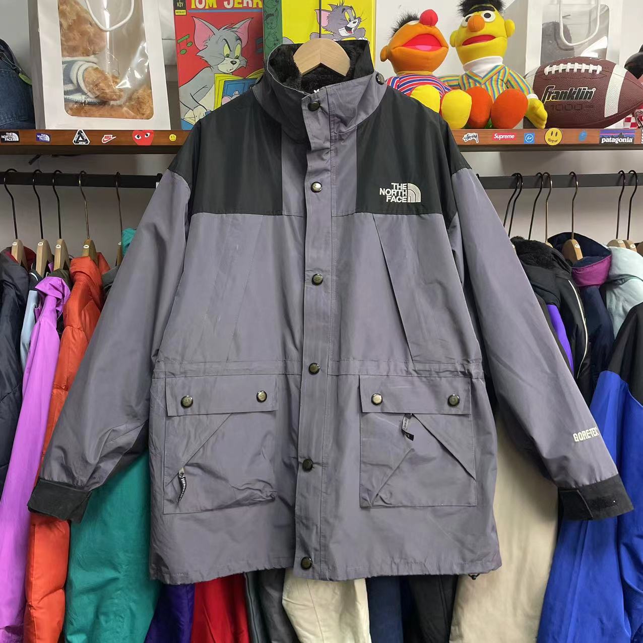 185#北面【160斤-200斤90新默认微瑕】vintage古着冲锋衣夹克棉服