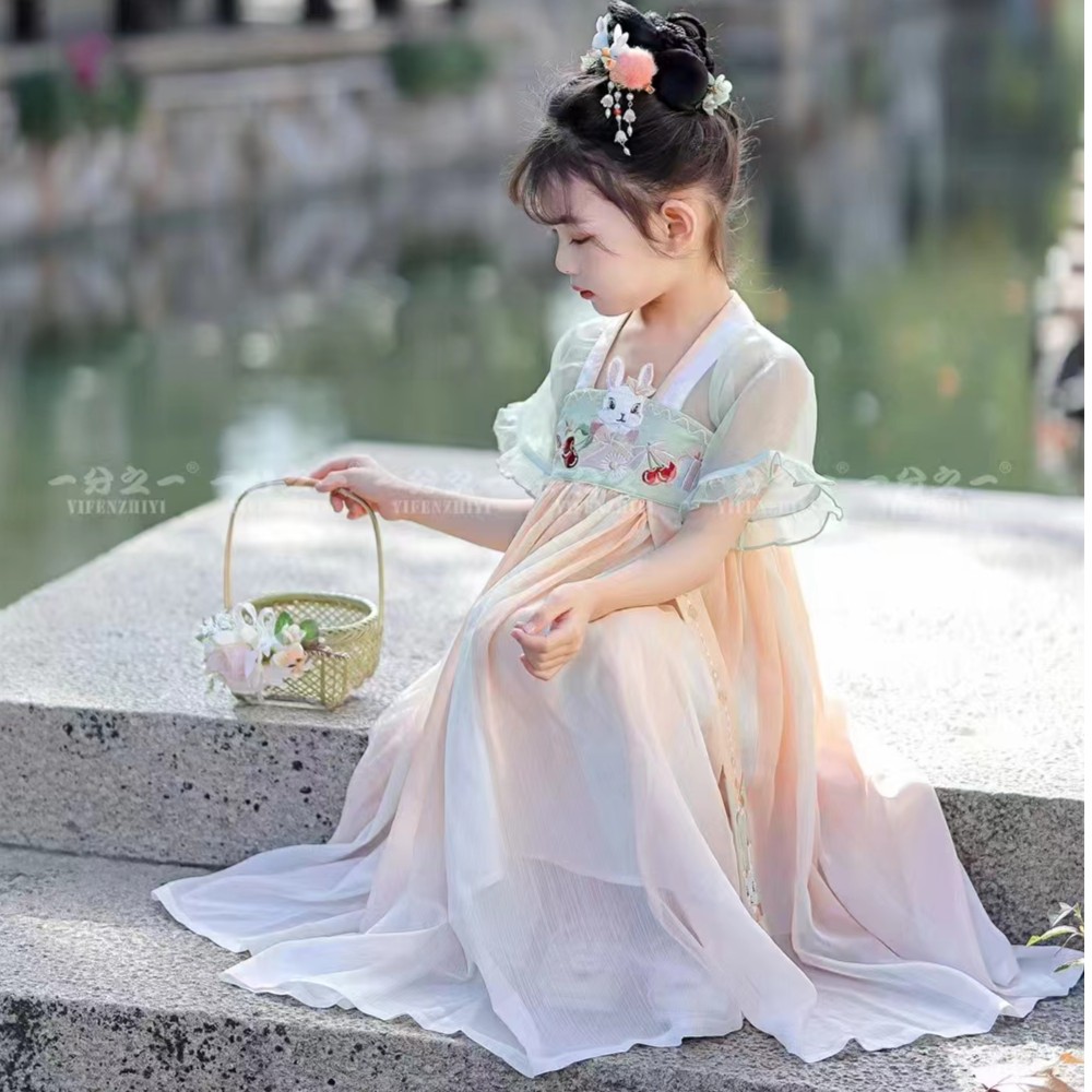 汉服中国风女童公主学生夏季仙气