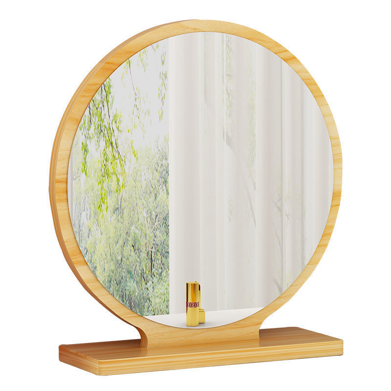 大号高清LED圆镜化妆镜台式带灯ins风宿舍网红拍照梳妆镜美妆镜子