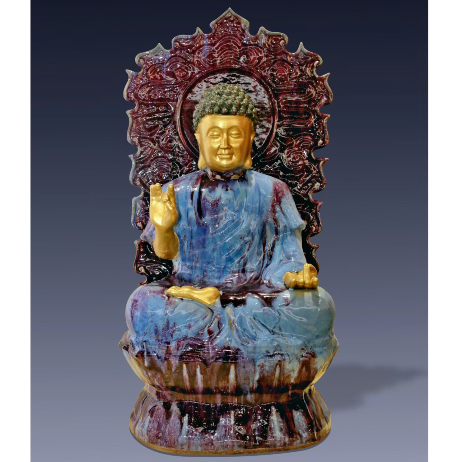 【瓷辉钧窑】摆件佛像