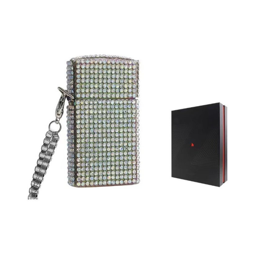 ZIPPO/之宝打火机 纤巧炫彩银色满天星 个性纤巧机 DYJ1
