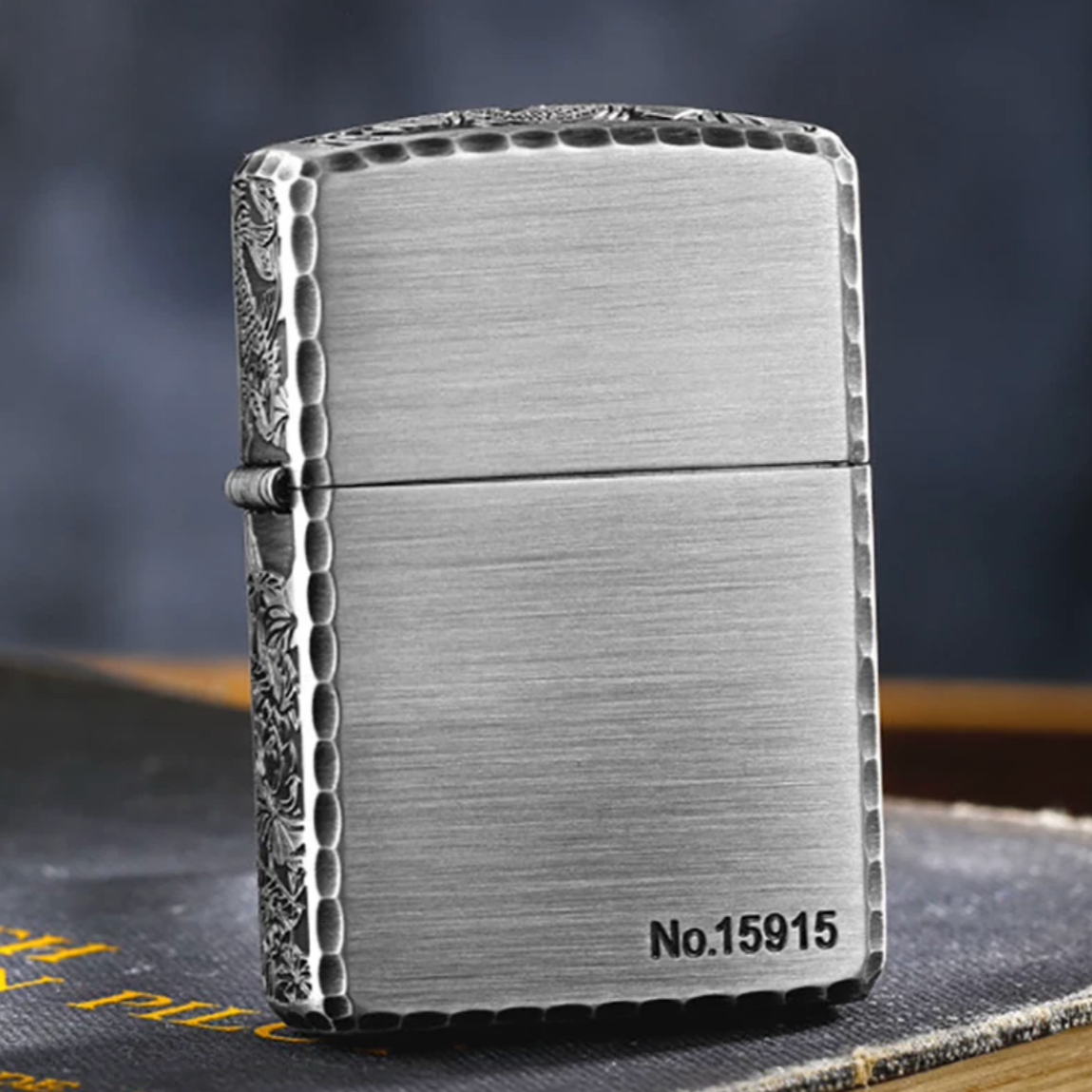 ZIPPO/之宝打火机ZBT-4-8B古银鱼戏莲叶间RBJ1