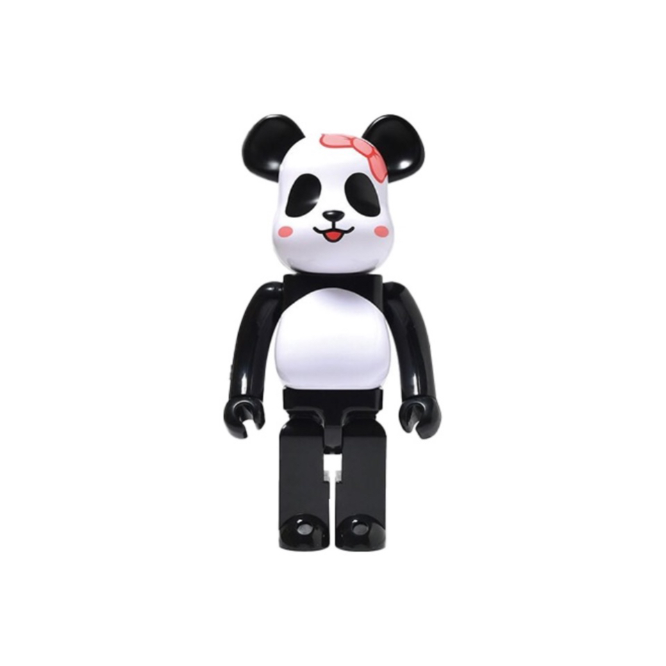 积木熊Bearbrick 牛奶熊猫女孩 双盒 1000%尺寸70cm 潮玩