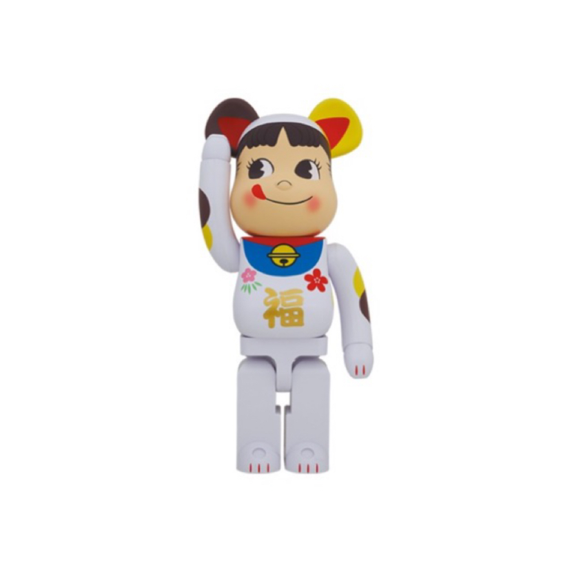 积木熊Bearbrick 不二家白福 双盒1000%尺寸70cm潮玩