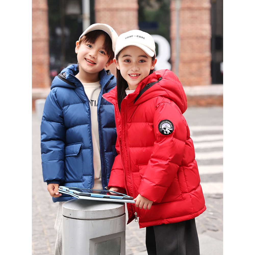 巴拉巴拉中小童羽绒服男童2023新款儿童女童洋气加厚白鸭绒冬季