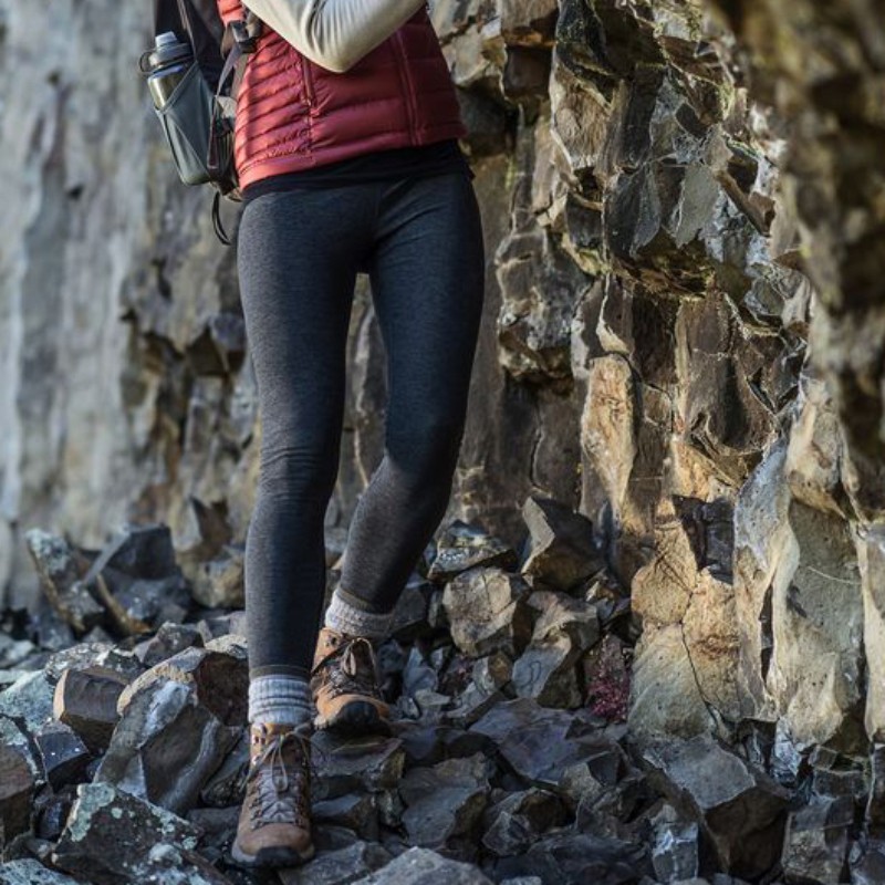 秋冬户外速干衣户外女款保暖打底跑步裤子登山徒步滑雪保暖裤羊毛