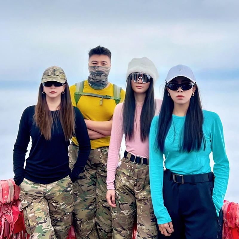 灰壳男女15.5μm超细美利奴羊毛速干衣户外速干美丽诺羊毛运动长袖