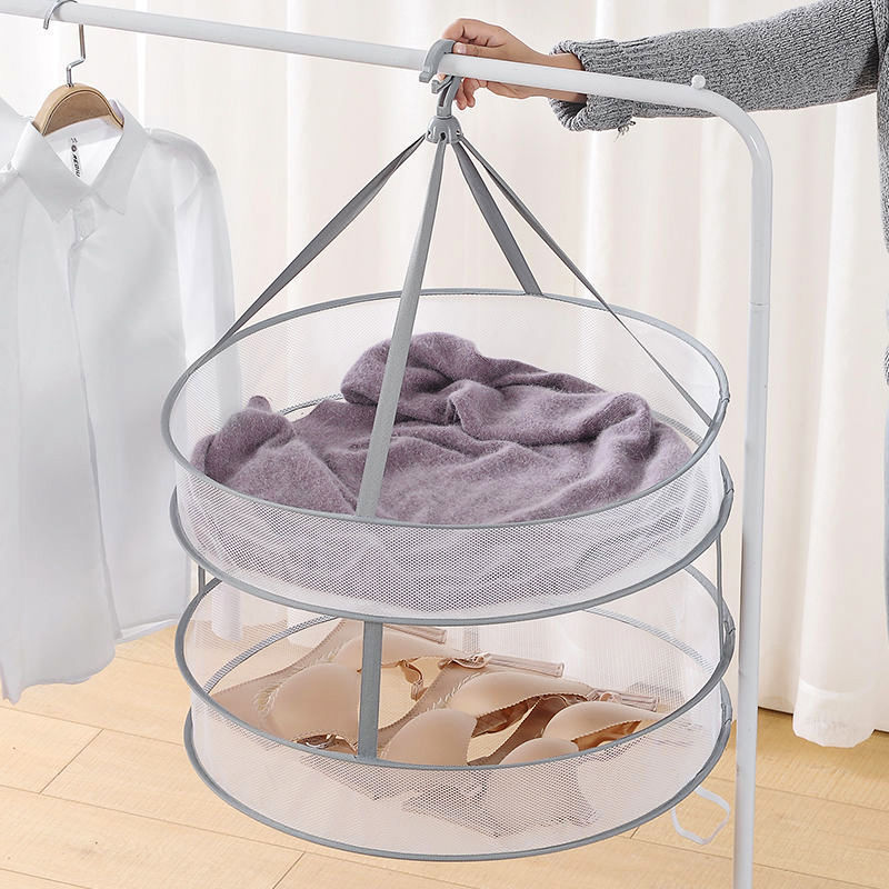 【首单0.01】晒衣篮晾衣服网晾晒家用袜子神器羊毛衫晾衣网兜衣架