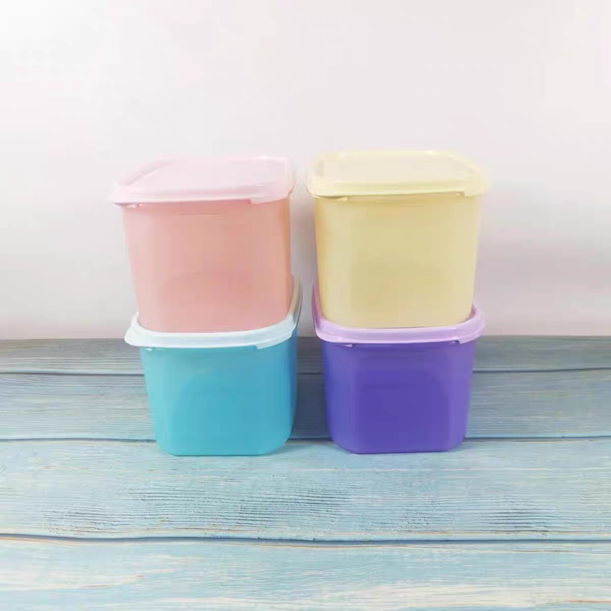 塑料长方厨房食品储藏收纳盒干货密封保鲜保鲜盒密封盒冰箱收纳盒