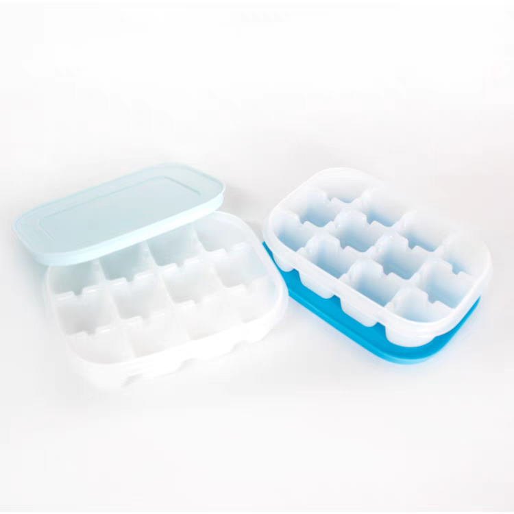  酷趣冰格/冰箱冷冻保鲜盒/自制家用带盖制冰格小冰格