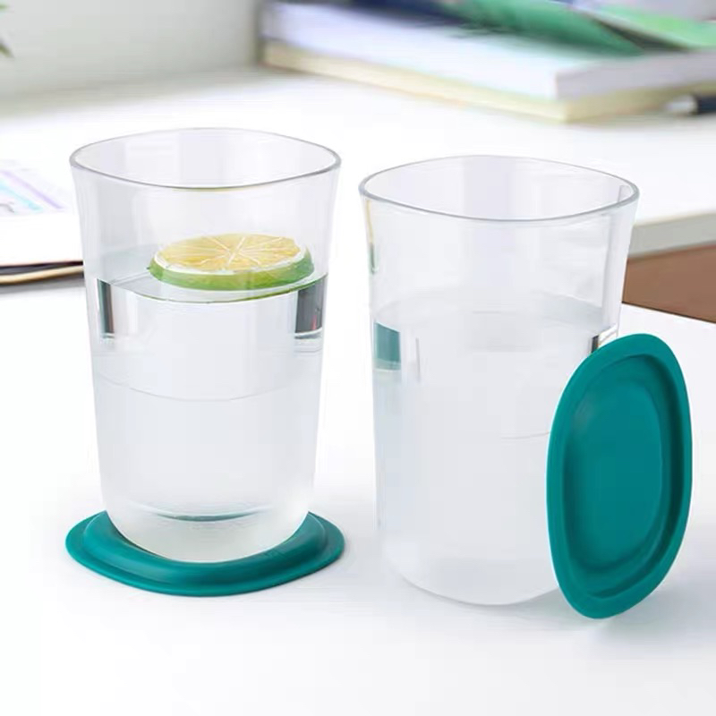 创意透明400ML清莹冷饮杯 家用简约随手水杯耐低温果饮凉茶冷水杯