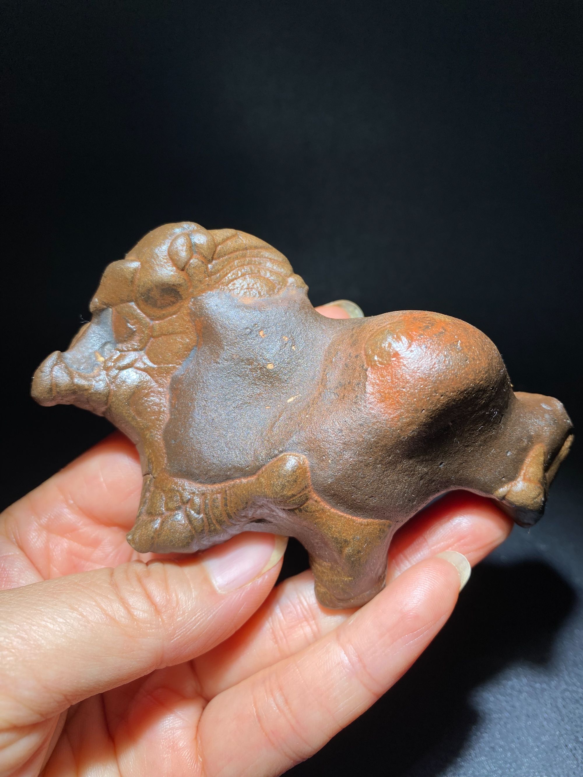 阿拉善林子非洲观赏石  沙漠漆 象形石 （此图片里的非实物）