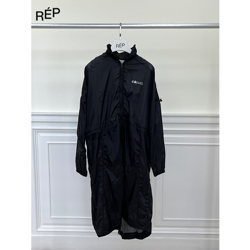 【4折】COEMES品牌 黑色长款LOGO外套 TheREPUBLIQUE（特价NO退换）