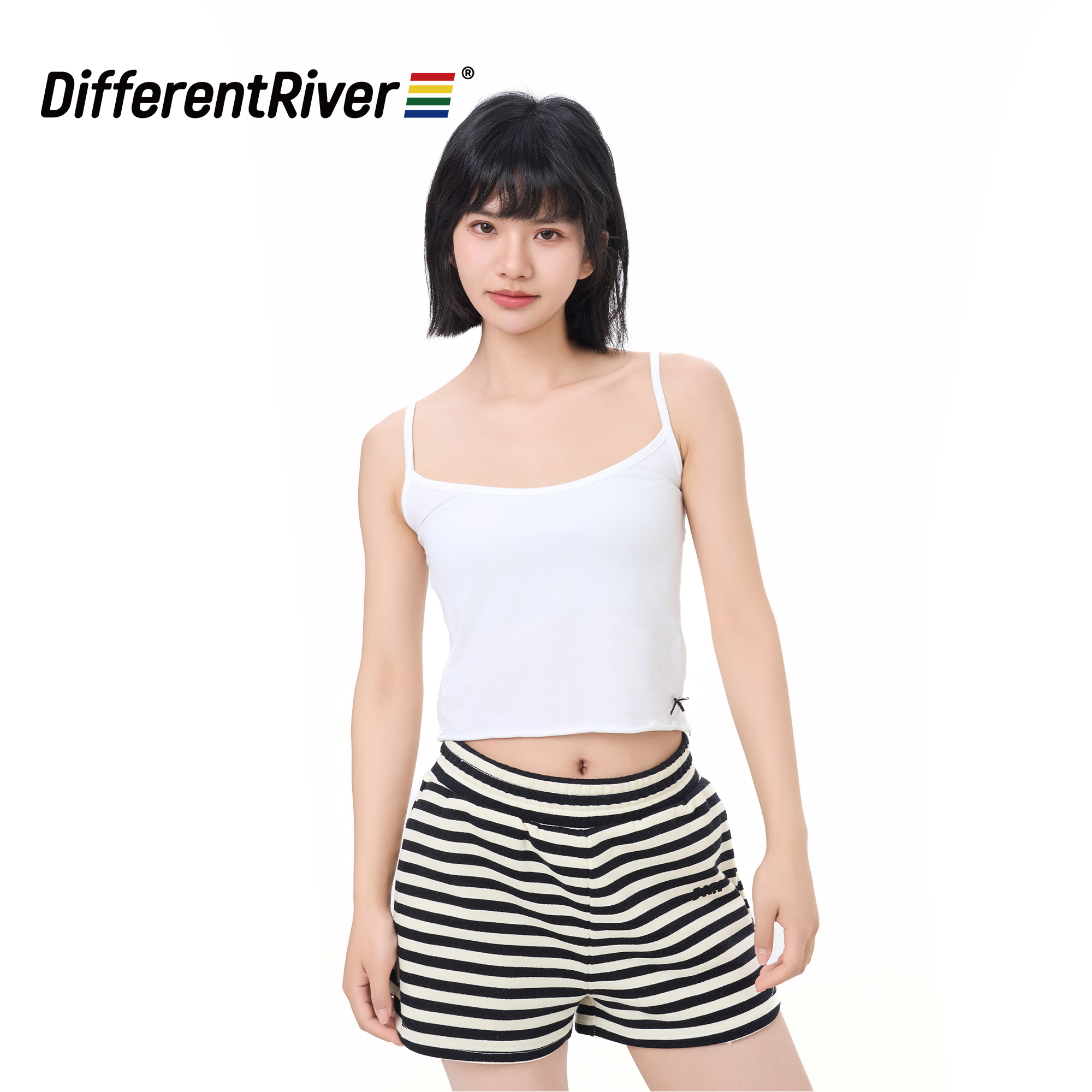 DifferentRiver2025春夏【S/HE】自在系列-弹力修身辣妹短款吊带