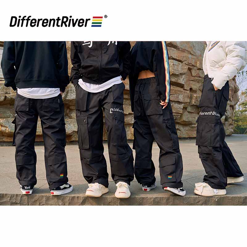 DifferentRiver秋冬【派对】设计款-多口袋宽松百搭户外工装裤