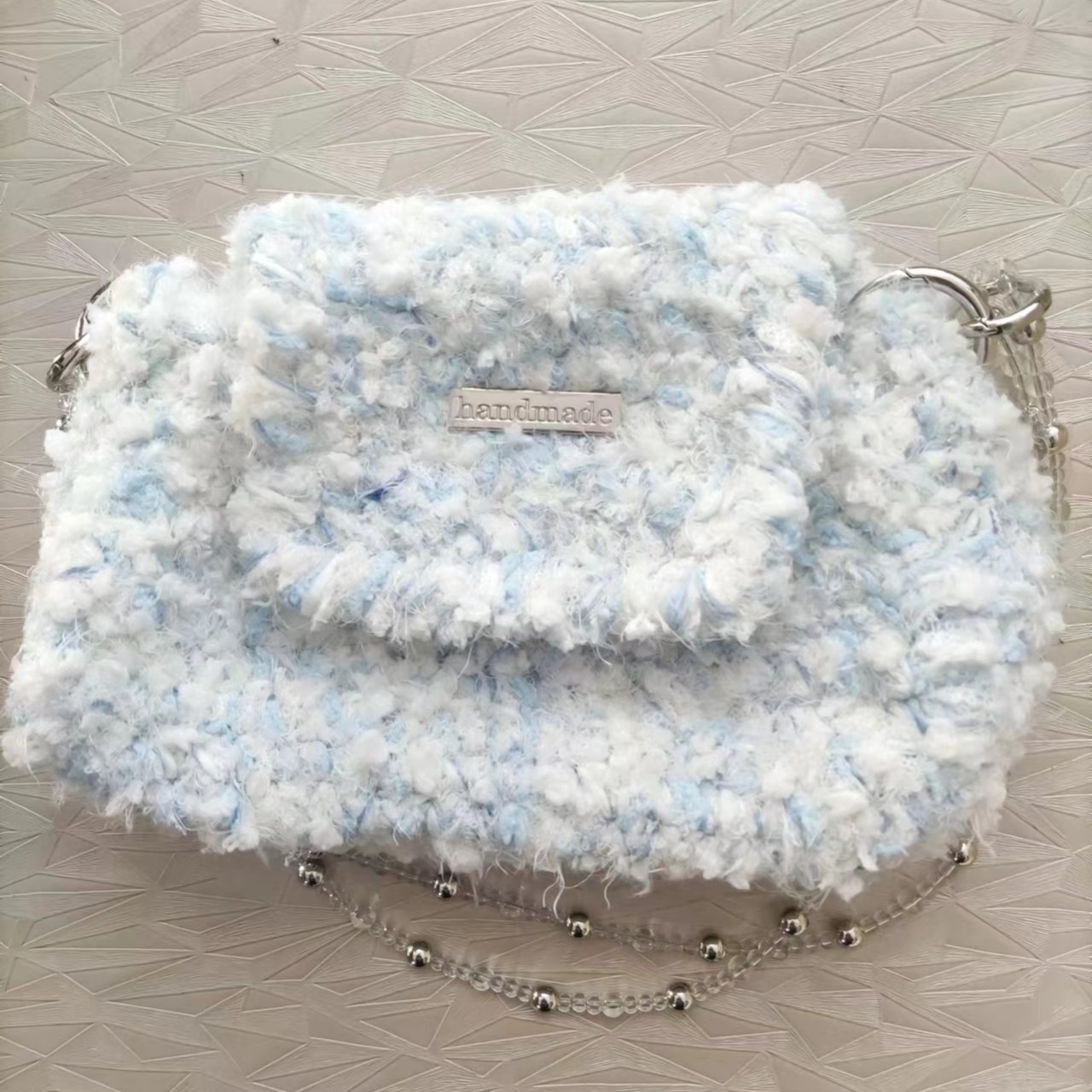 手工DIY创意编织玩偶混线手机零钱包成品