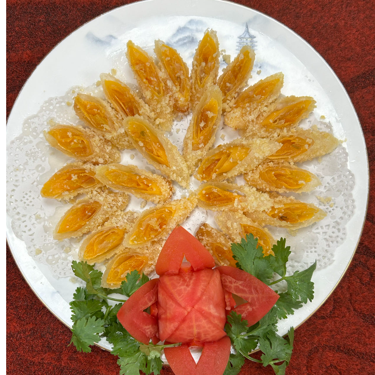 酥皮咸蛋黄卷条【咸蛋卷】油炸半成品潮汕小吃（顺丰冷链）