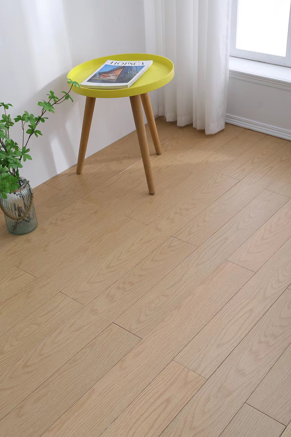 纯实木地板白蜡木本色锁扣可地热环保