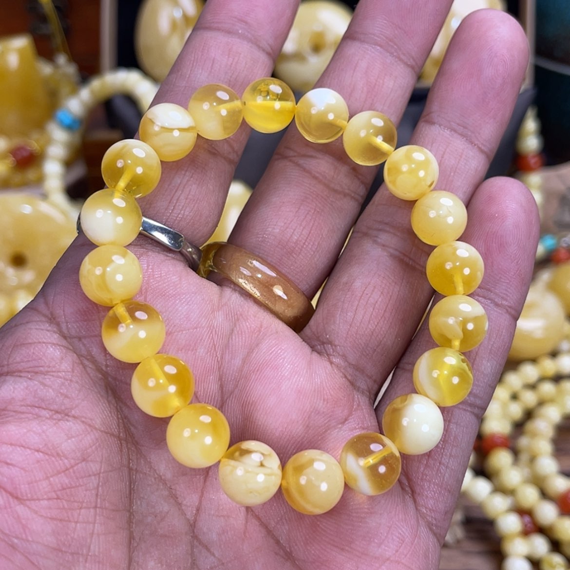 【闪购商品】蜜蜡手串未镶嵌9
