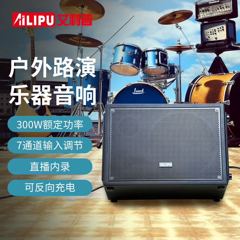艾利普T10 PLUS户外乐器音响街头演出专用音箱电吉他音响直播音响