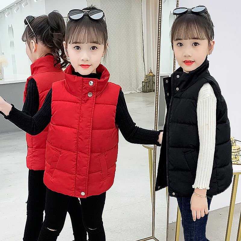 儿童马甲2023新款秋冬季男童女童背心外穿宝宝婴儿马夹女大童马甲