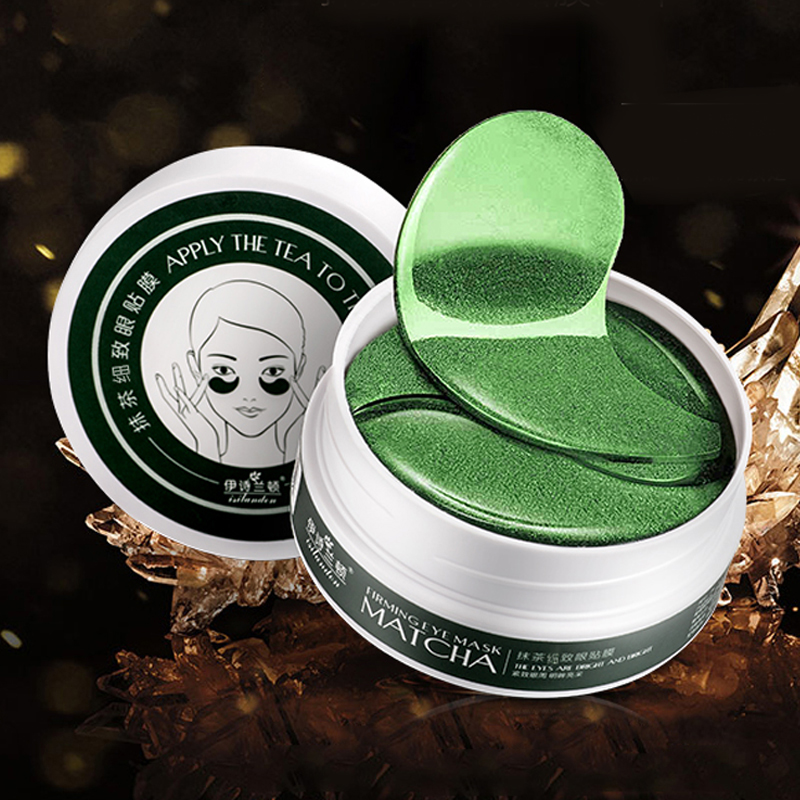 伊诗兰顿 抹茶紧致眼膜60片 提亮肤色眼袋眼纹法令纹保湿改善