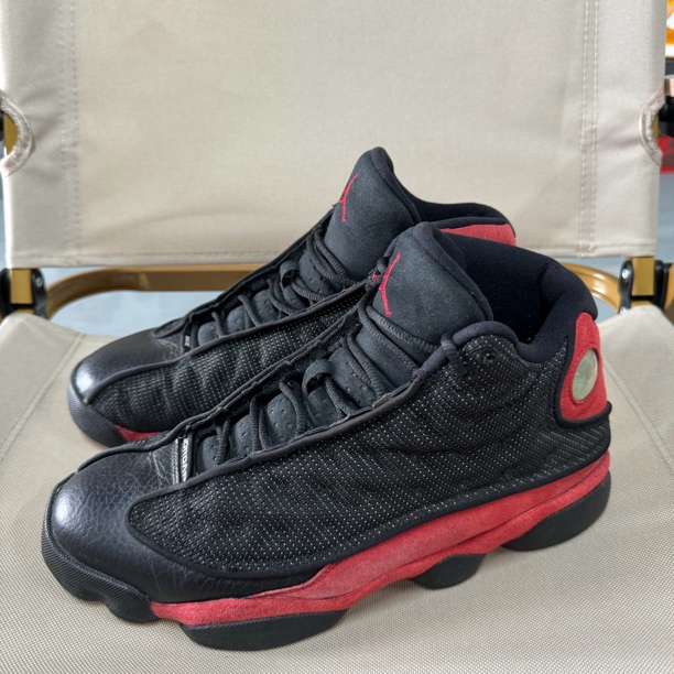 aj13 黑红季后赛 42码 8成新