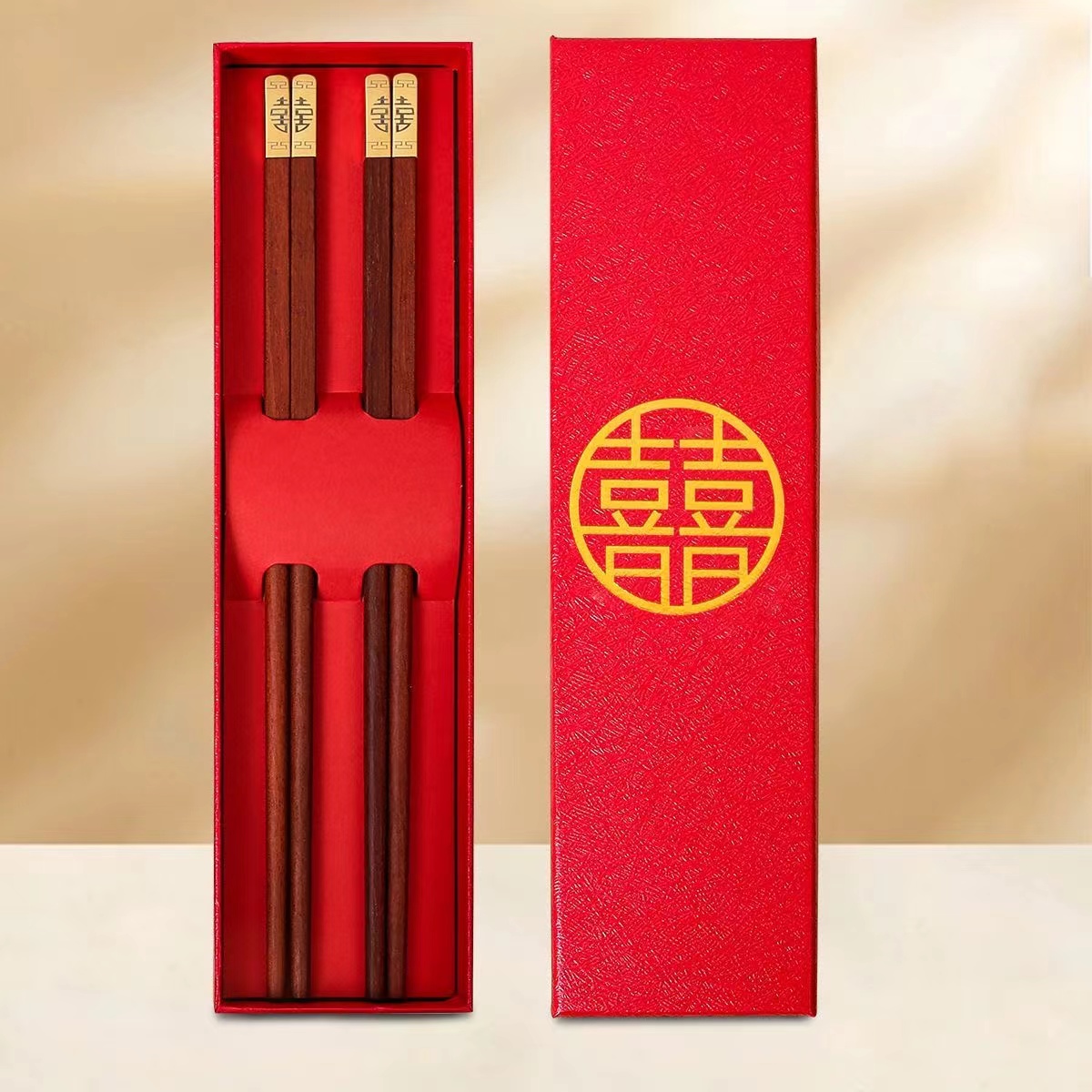 红筷子结婚用家用喜庆喜宴婚礼高档红色筷子不发要耐高温乔迁婚庆