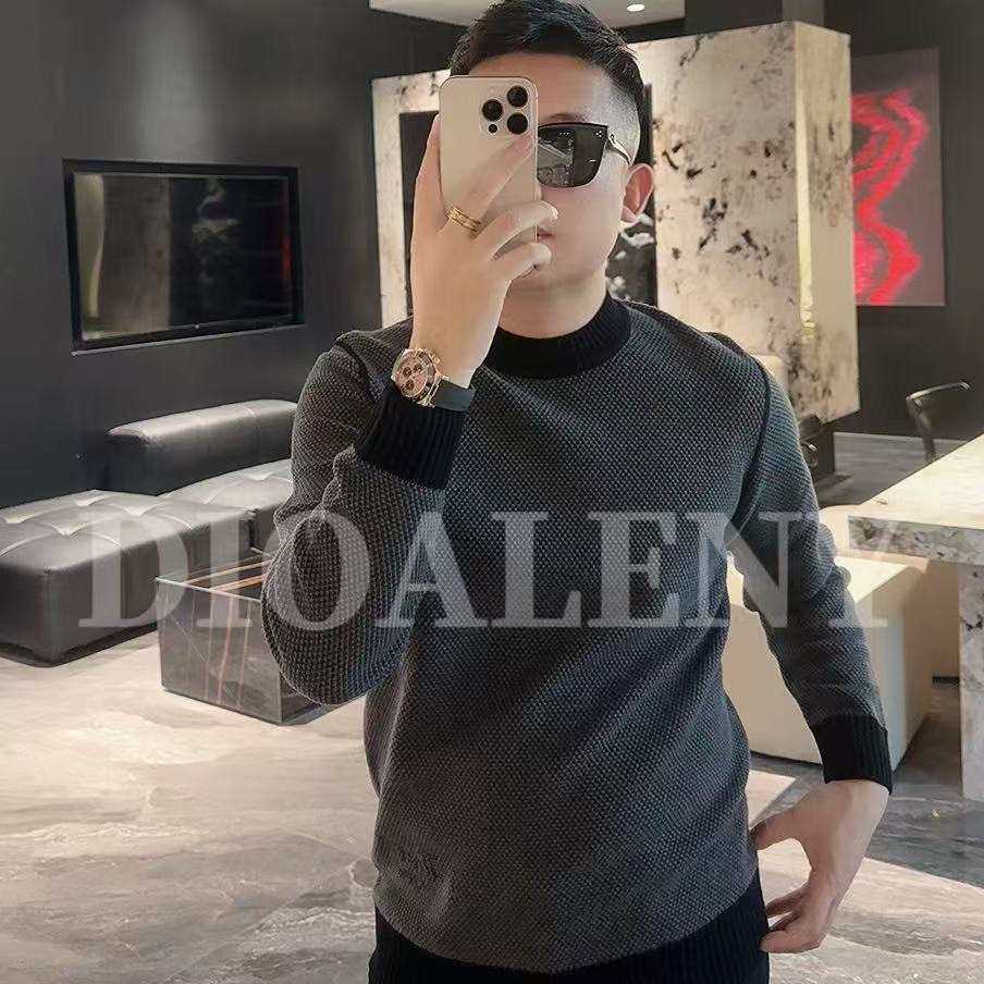 （缇&瑞）24725冬季轻奢羊毛衫经典圆领保暖时尚百搭长袖打底