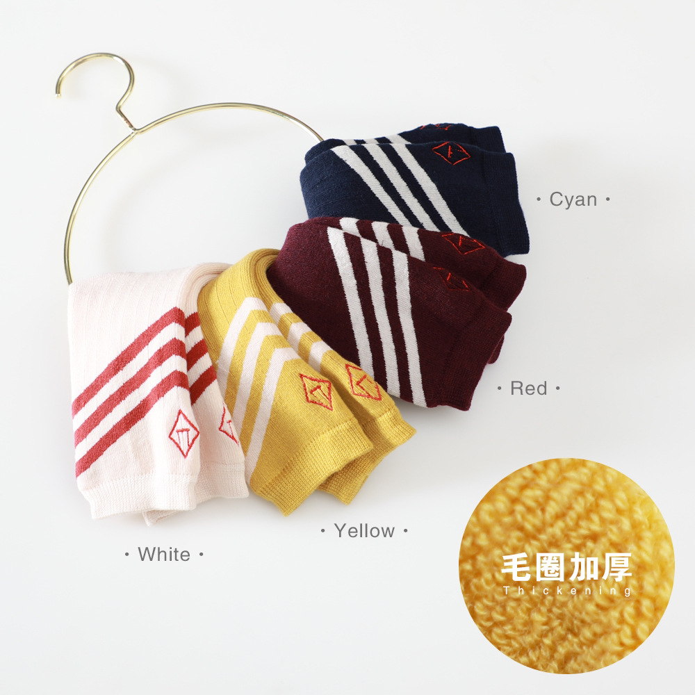 【四双装】包邮儿童冬季加厚短袜袜子棉袜短袜- TAO毛圈
