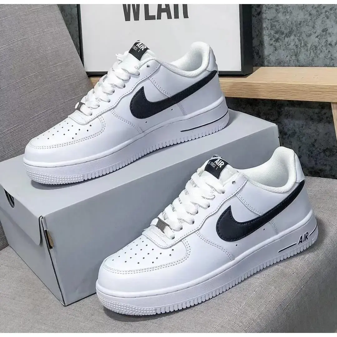 男女鞋 Force 1 空军一号AF1纯白低帮运动板鞋情侣休闲百搭赛车鞋