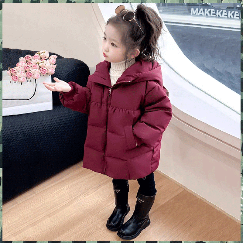 巴拉巴拉女童棉衣2023新款棉服儿童韩版加厚冬装宝宝棉袄外套防寒