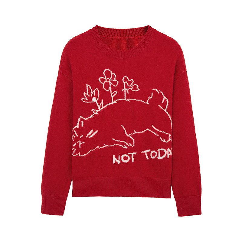 布景女冬季新品毛针织衫BW34TH1872