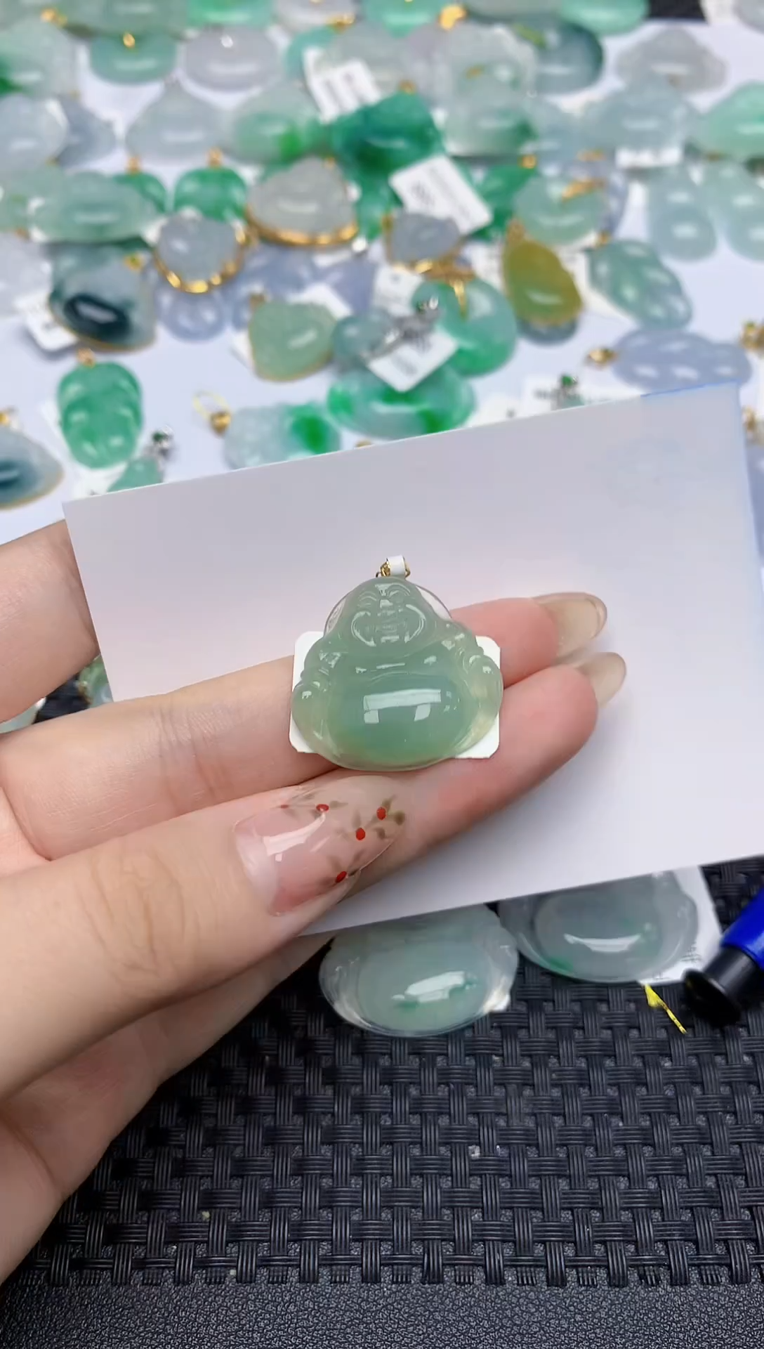 【闪购商品】翡翠颈饰18K金镶嵌207   天然翡翠A货