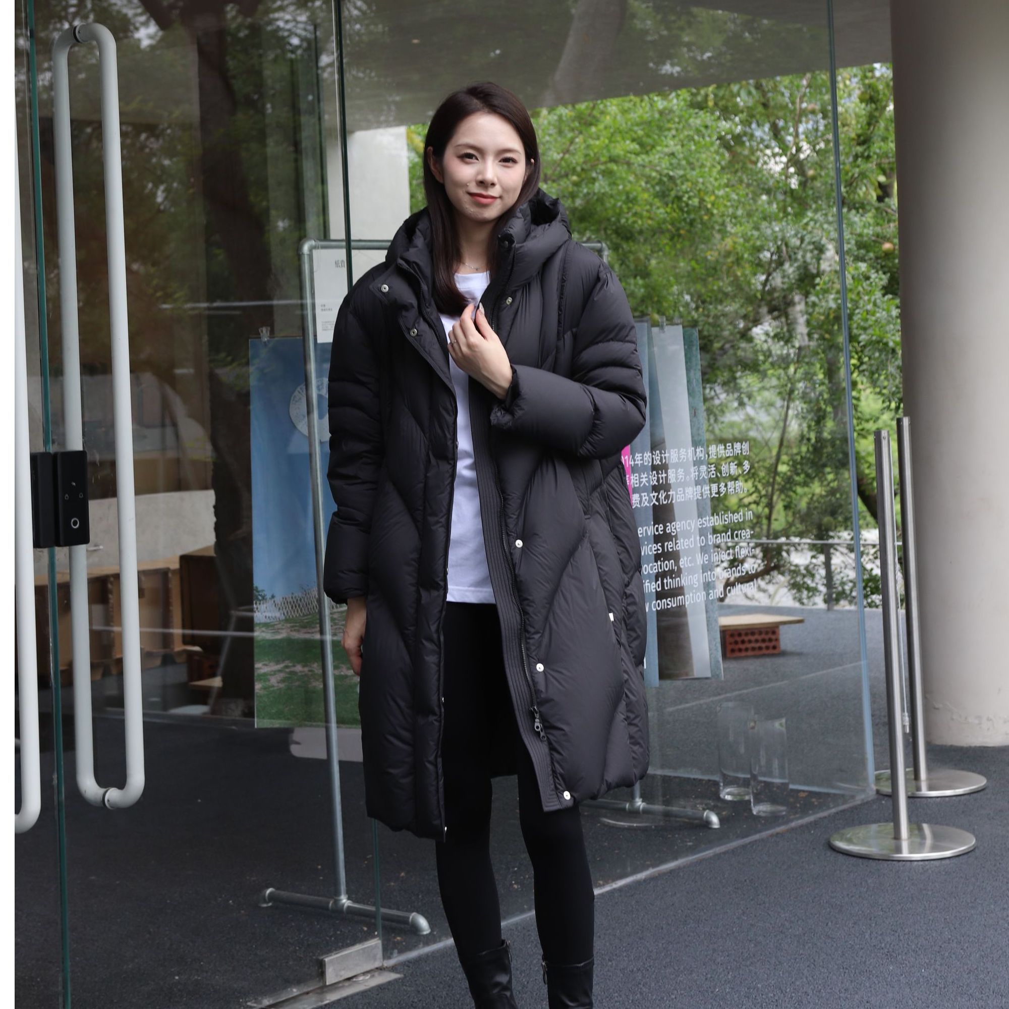 LINGWANG/翎王 2024长款羽绒服-429 90%白鹅绒 冬季 韩版