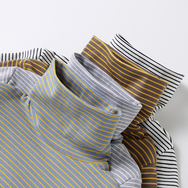 儿童高领打底衫秋冬男童内搭纯棉保暖上衣女童秋装中大童宝宝秋衣