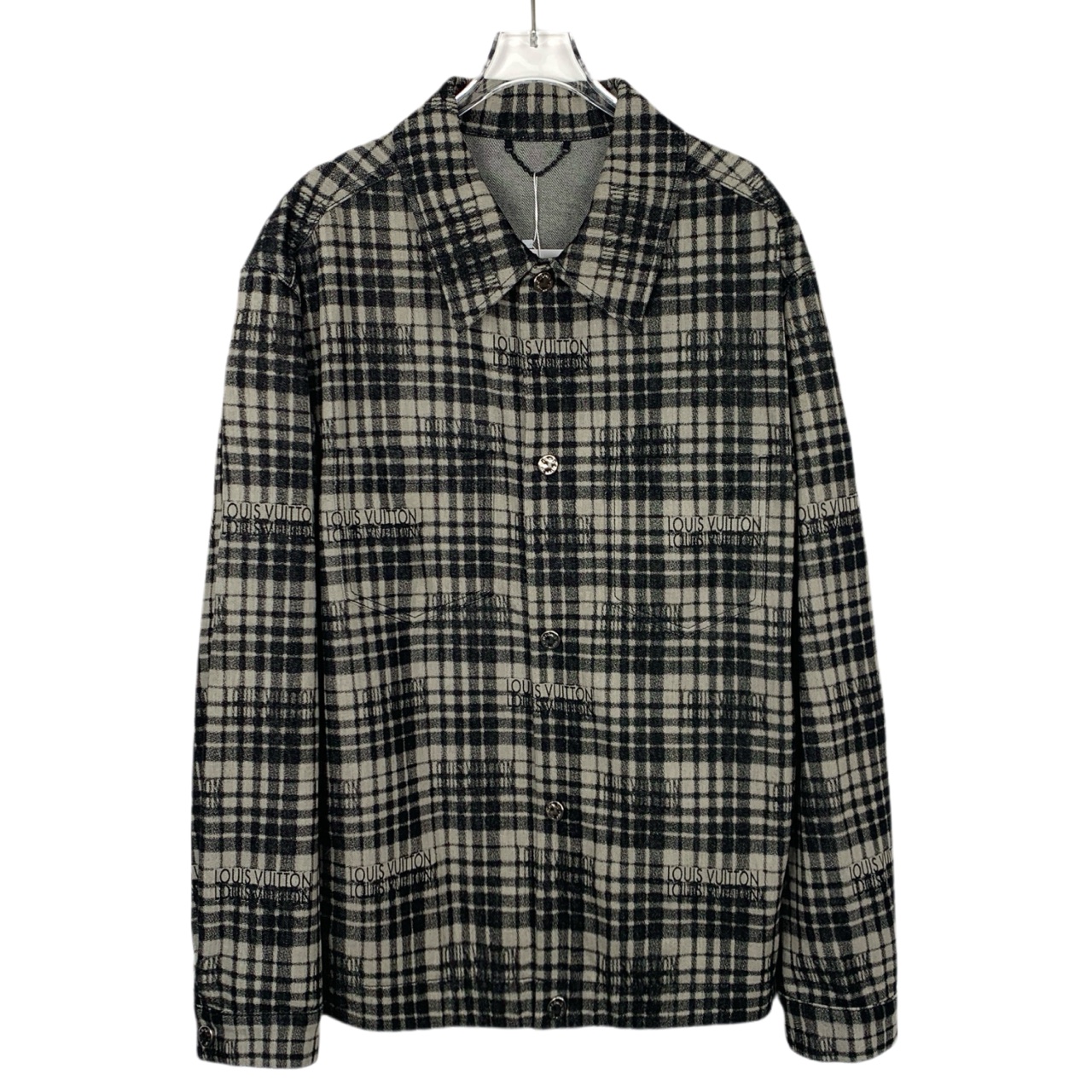 99新 LouisVuitton/路易威登 XF276 23款 logo长袖衬衫 48码