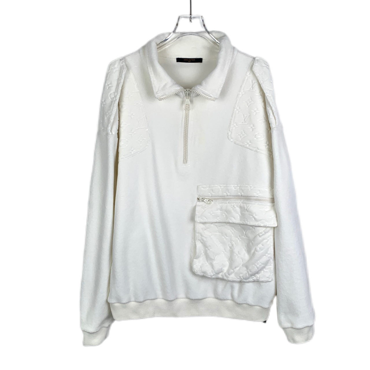 95新  013814 Louis Vuitton Lv 路易威登 老花口袋设计卫衣 M码