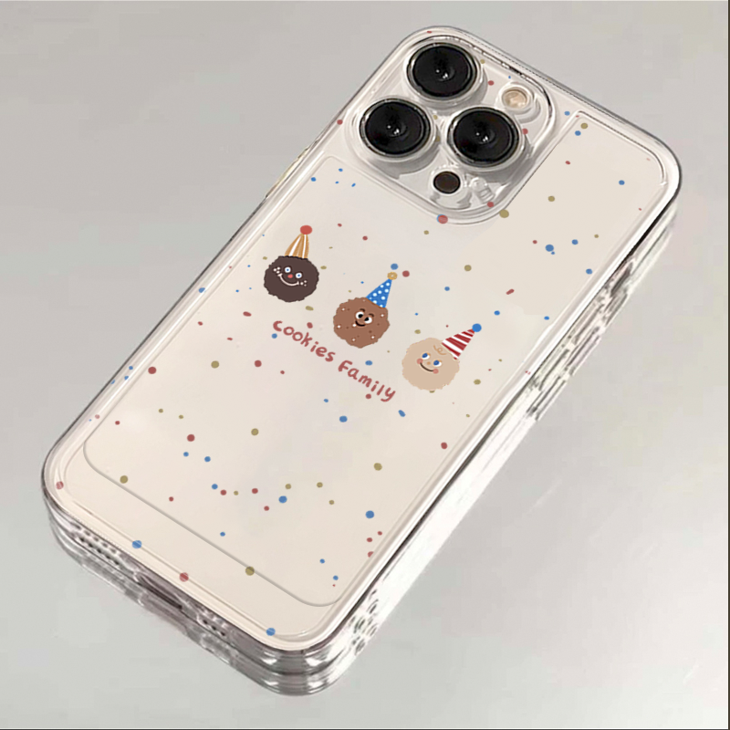 小饼干家族iphone15promax苹果手机壳14promax硅胶13pro透明x全包