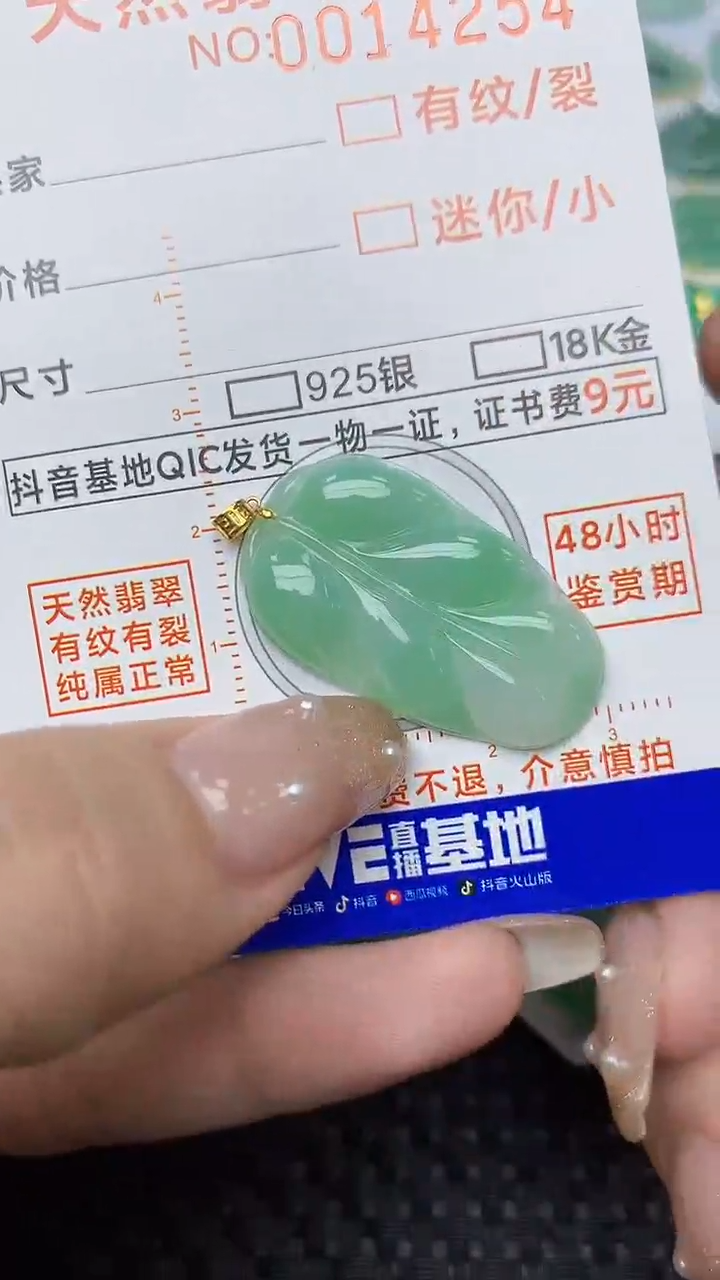 【闪购商品】翡翠颈饰18K金镶嵌28