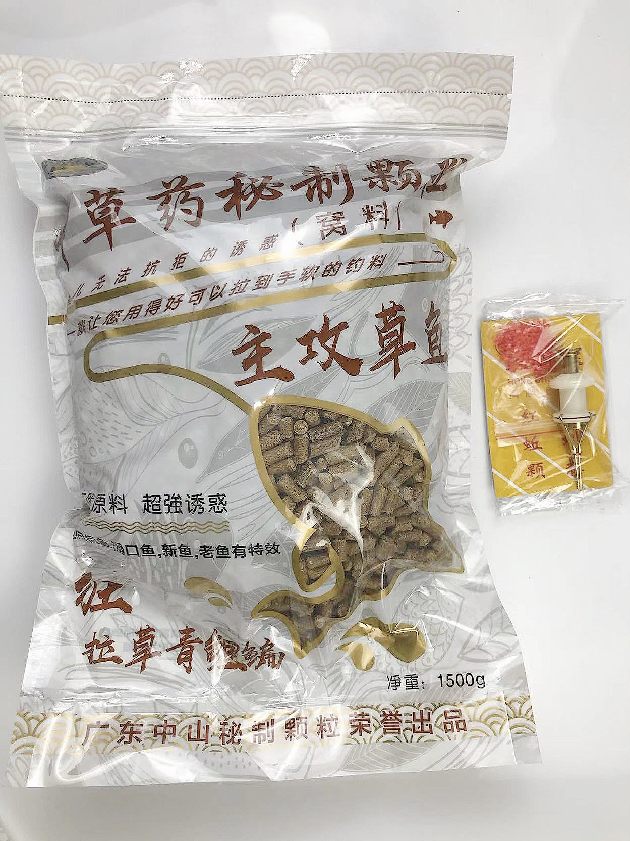 草鱼秘制饵料➕红虫夹子工具