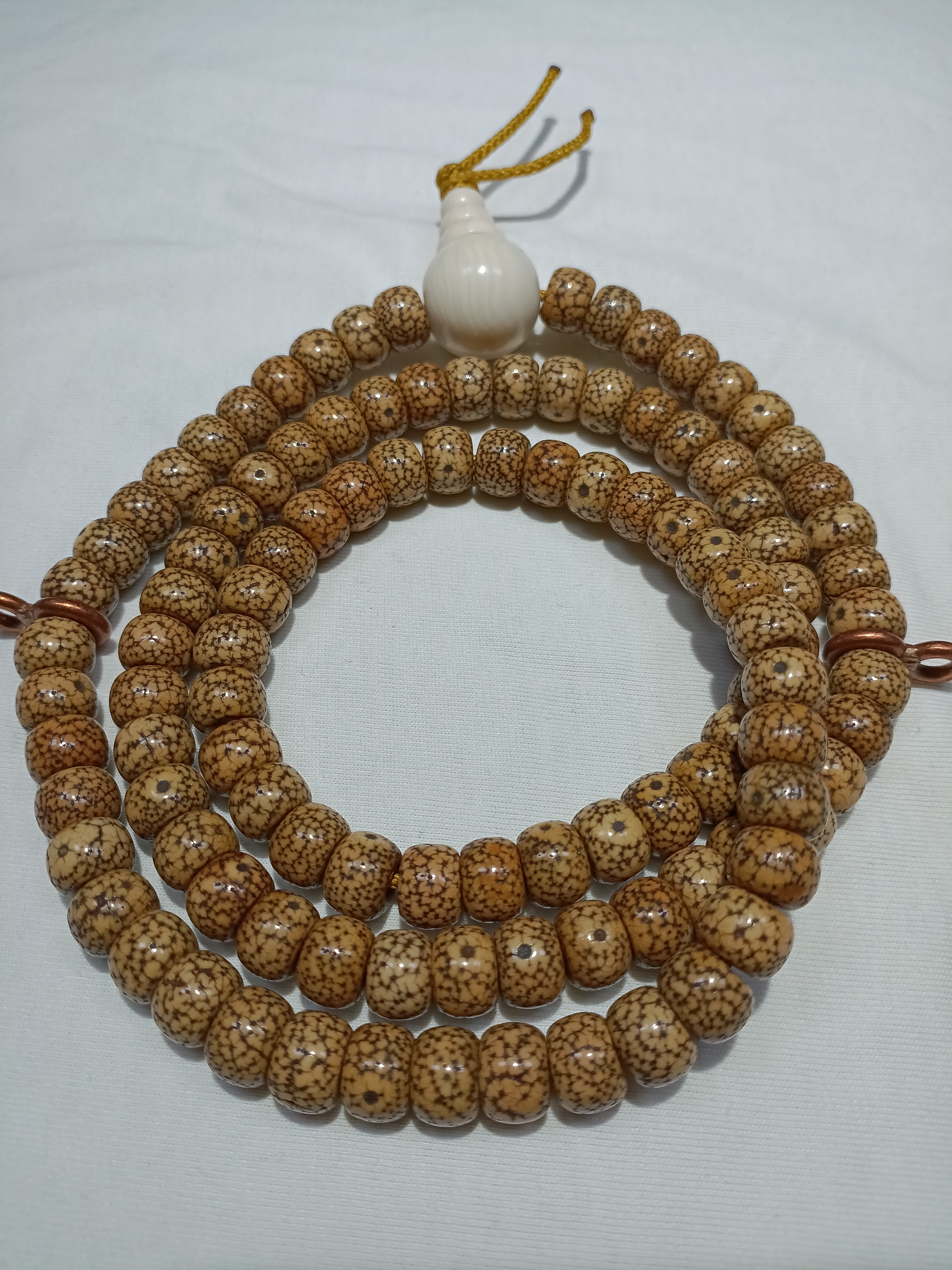 藏区手盘的星月菩提108念珠